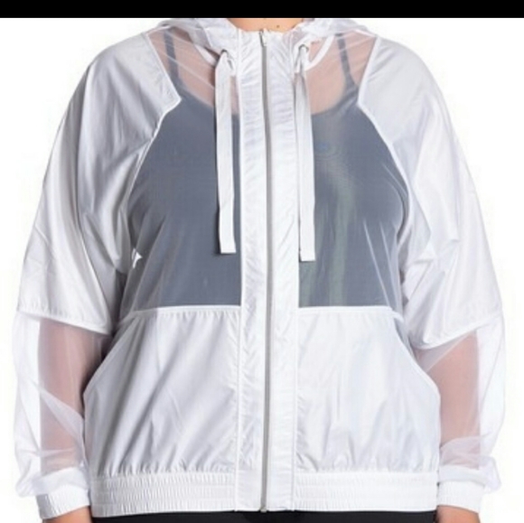ZellaNordstrom Plus Size Zella mesh hooded jacket - Picture 2 of 4